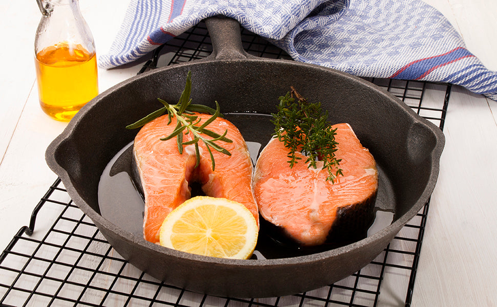 3pc Cast Iron Fry Pan Set (6" 8" 10" )