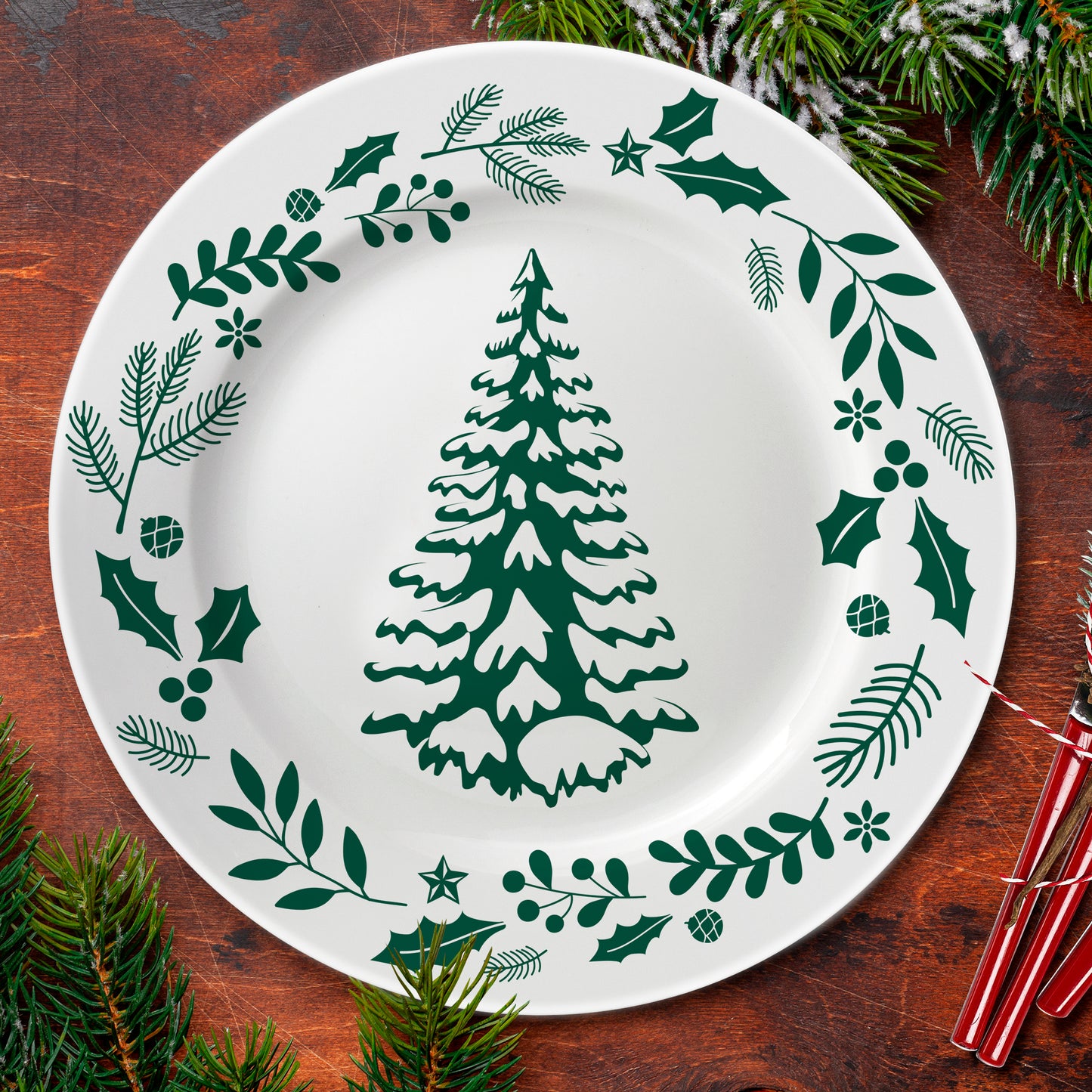 Ceramic Christmas Plates