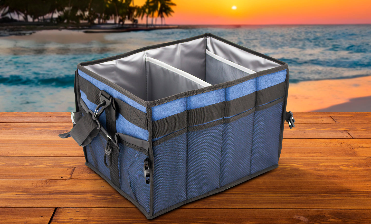 Grill and Picnic Caddy with Paper Towel Holder