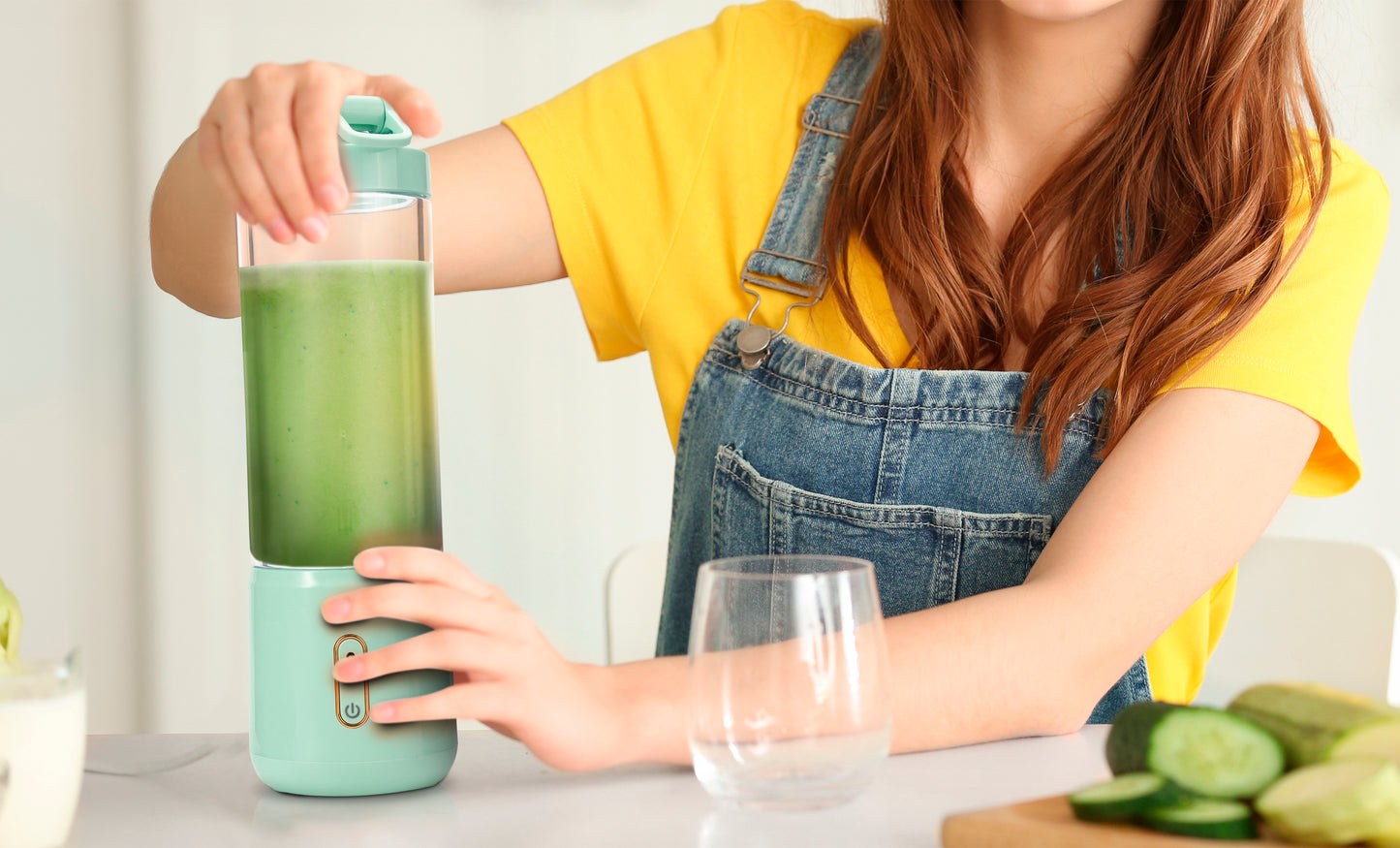 Cordless Portable Blender – 16oz, USB-C Rechargeable & Cup Holder Friendly