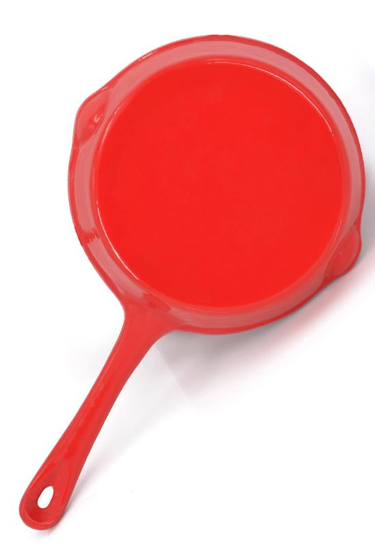 Enameled Cast Iron Frying Pan Round 8 Inch