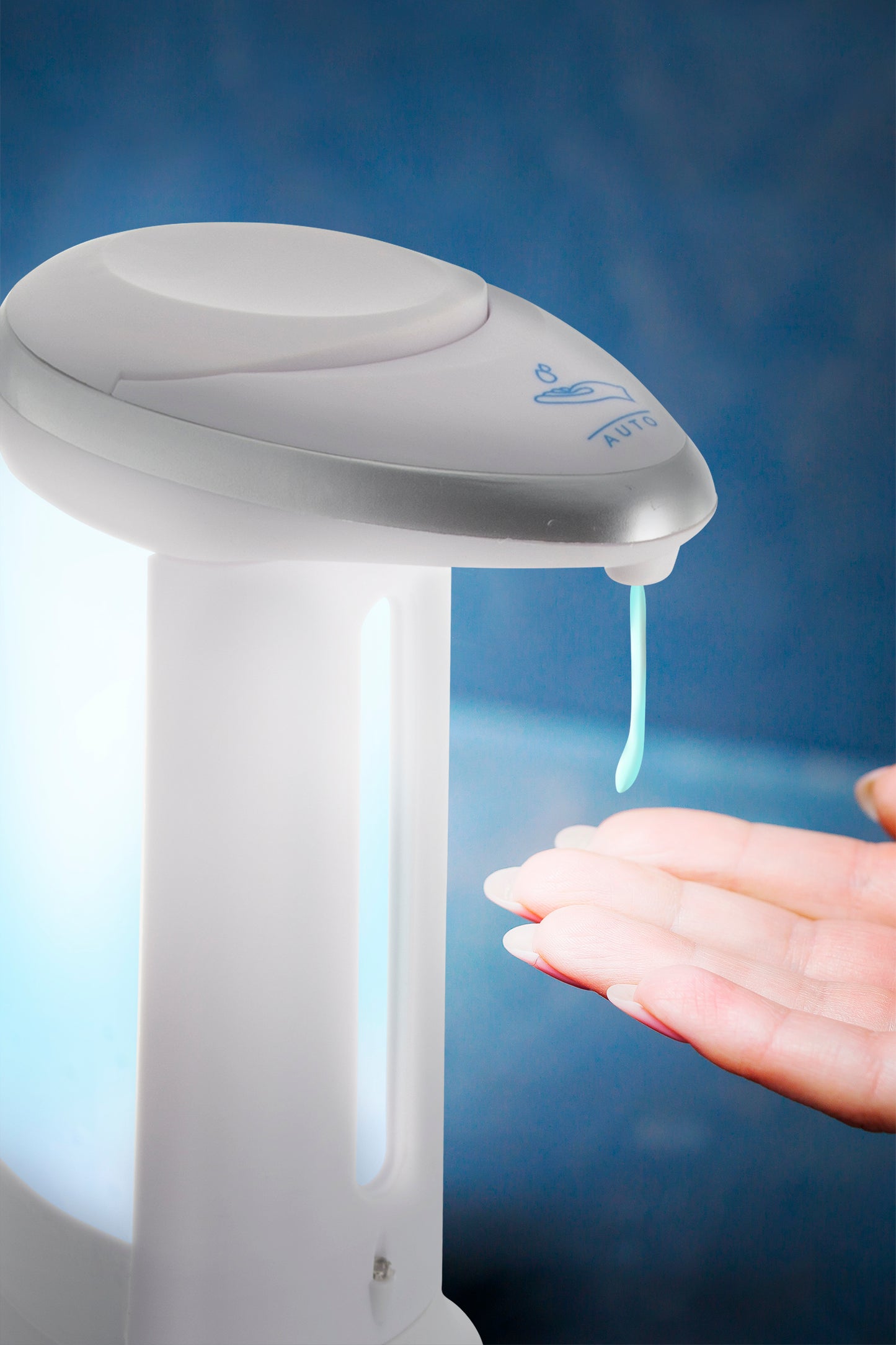 Automatic Soap Dispenser with Infrared Motion Sensor, White