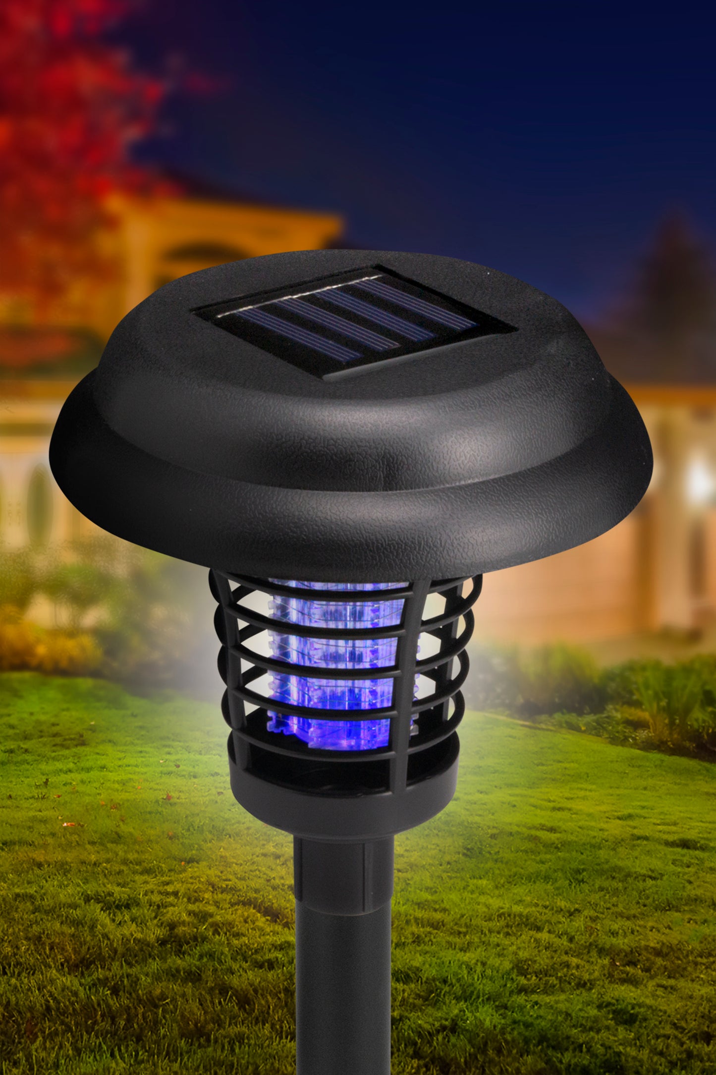 Solar Powered Bug Zapper for Garden, 2 Pack