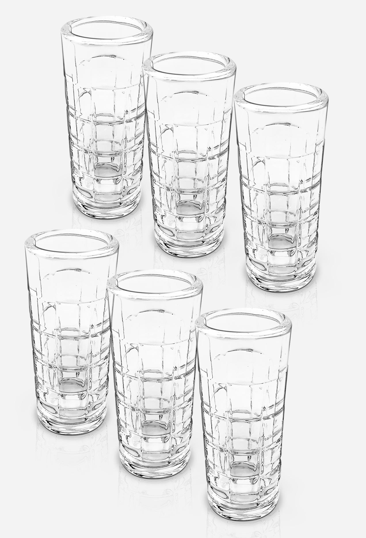 Crystal Shot Glasses Set 6( 2OZ EA)
