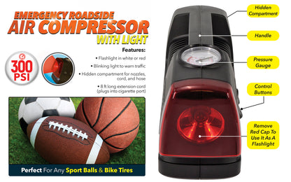 Air Compressor w/ Flashlight