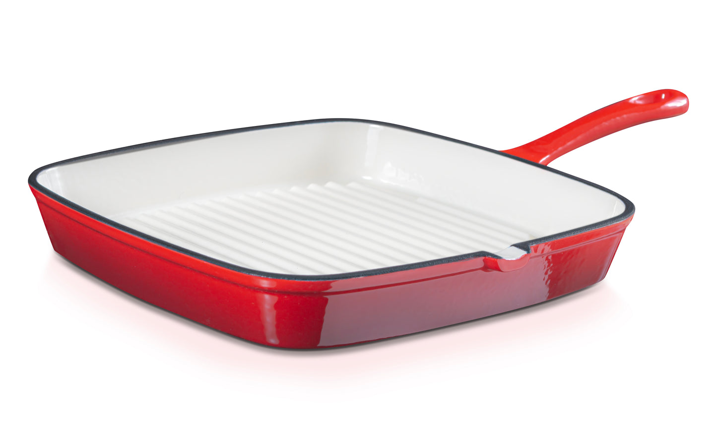 9.5" Enameled Cast Iron Square Skillet