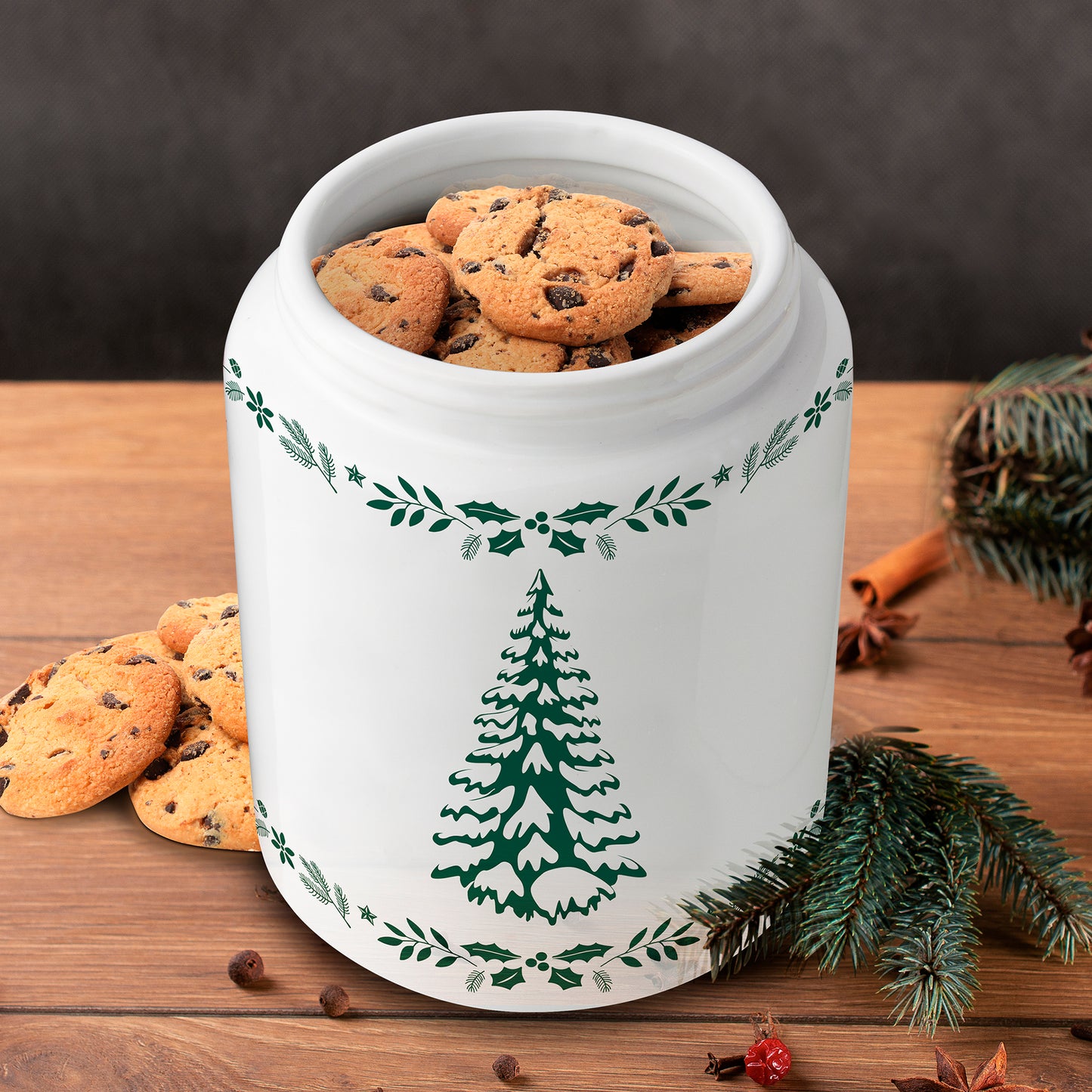 Ceramic Christmas Cookie Jar