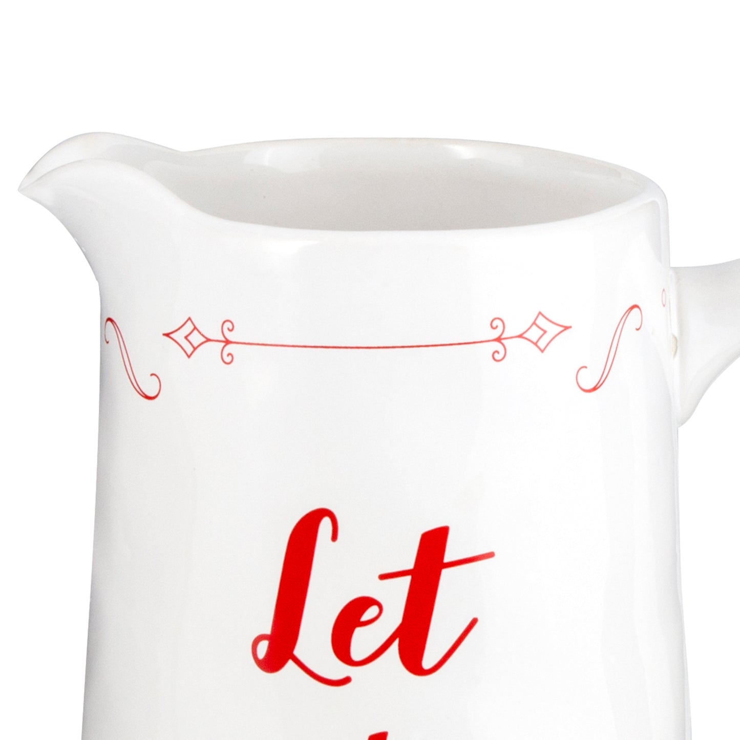 Ceramic Christmas Pitcher