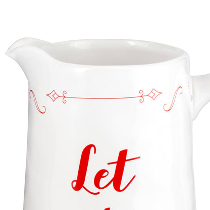 Ceramic Christmas Pitcher