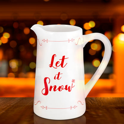 Ceramic Christmas Pitcher