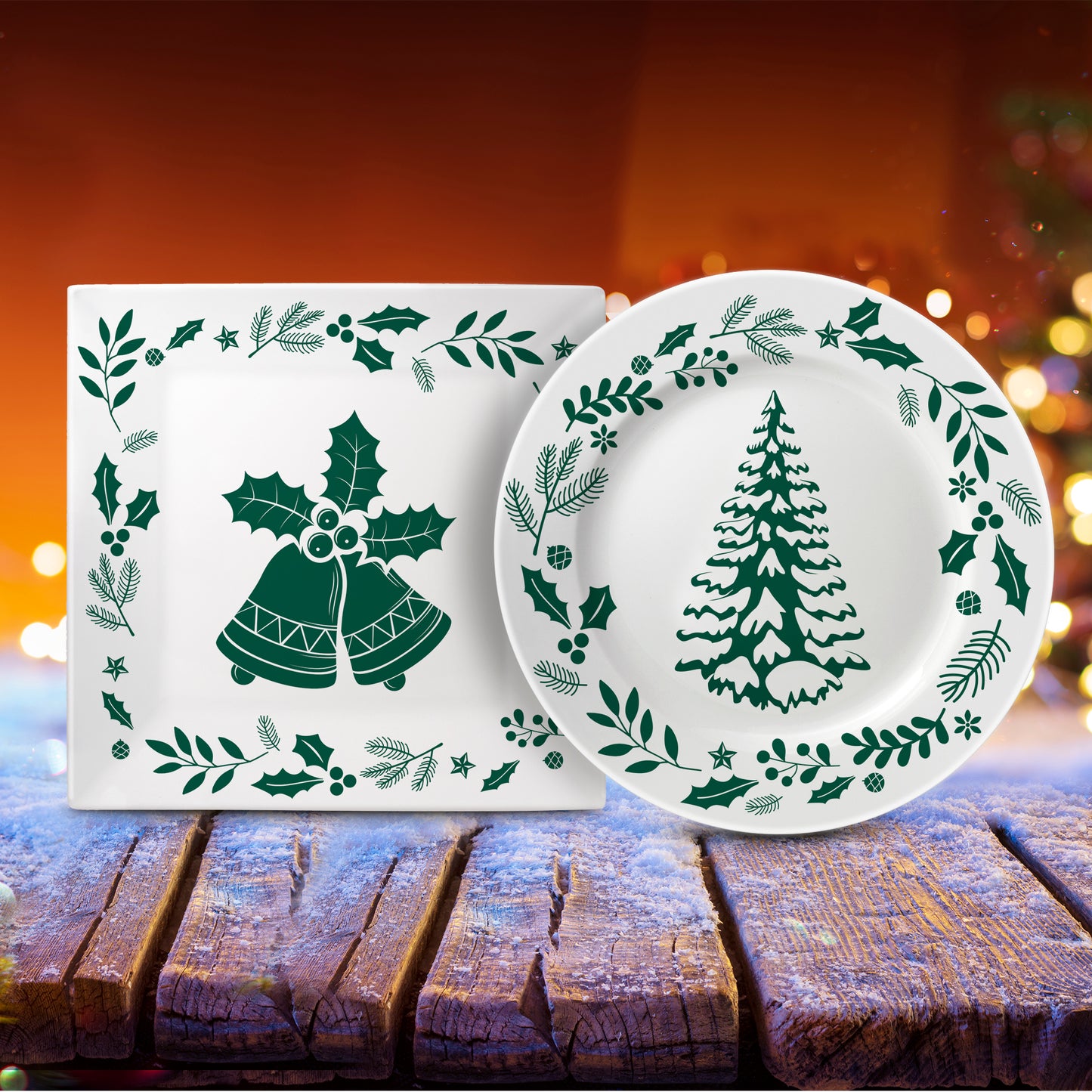 Ceramic Christmas Plates