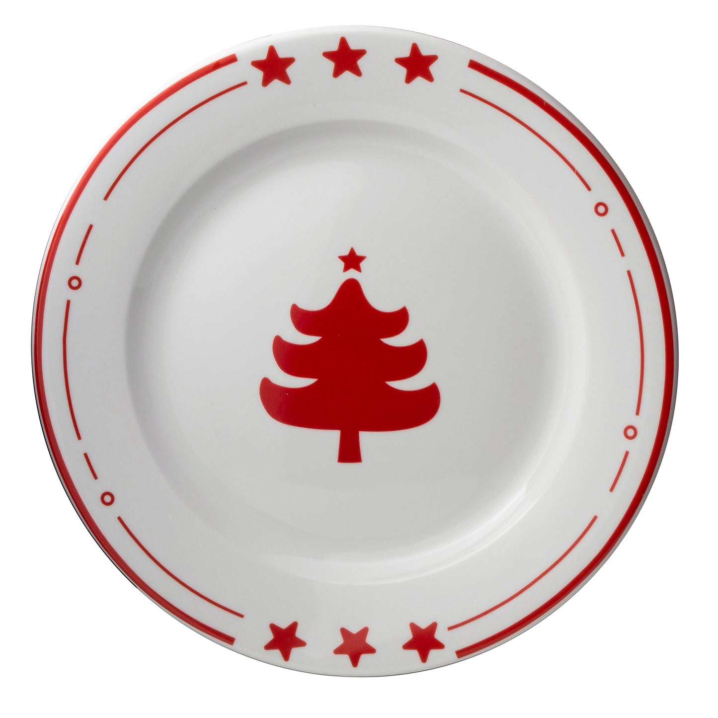 Set of 2 Platters with Holiday Print
