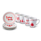 Mug and Plate Set with Holiday Print