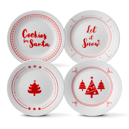 Mug and Plate Set with Holiday Print