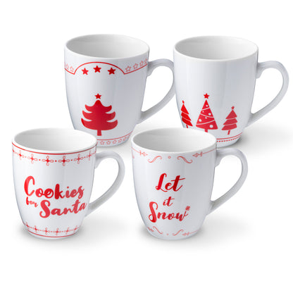 Mug and Plate Set with Holiday Print