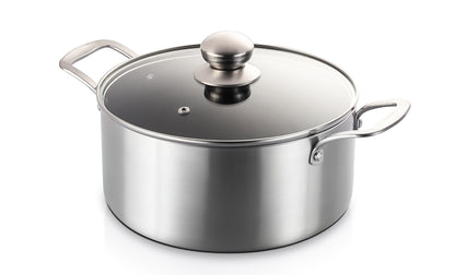 4.5qt Stainless Steel Coating Stock Pot