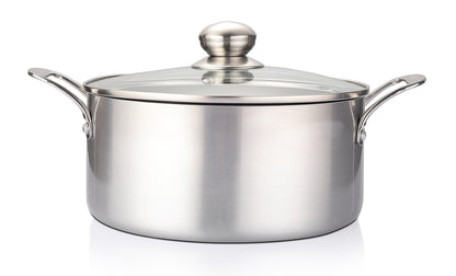4.5qt Stainless Steel Coating Stock Pot