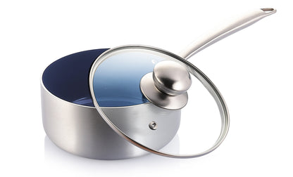 2qt Sauce Pan Stainless Steel Coating Outside