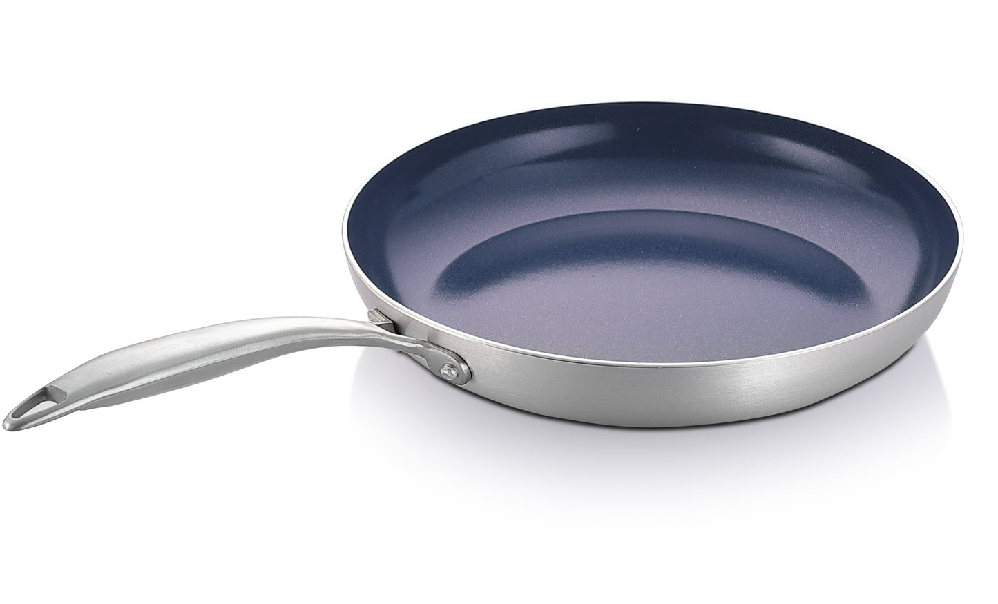11" Fry Pan Stainless Steel Coating Outside