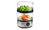 Easy-to-Use Two-Tier Food Steamer with Auto Timer – Perfect for Healthy Family Meals