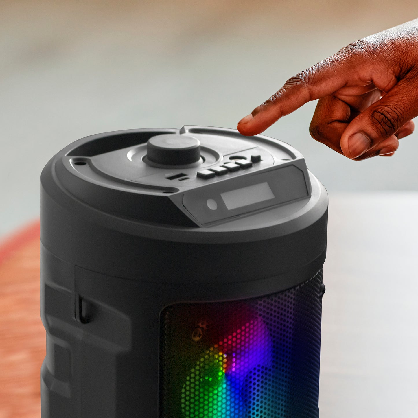 Bluetooth Boombox Speaker with Lights