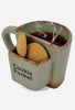 Ceramic Coffee Mug with Cookie or Biscuit Pocket
