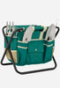 7 Pcs Garden Tool Set with Bag and Folding Seat