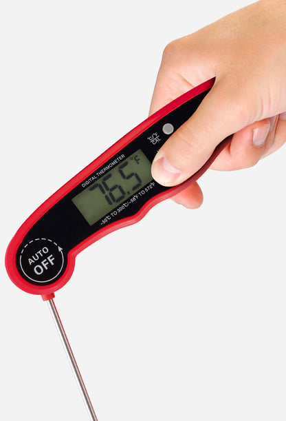 Meat Thermometer | Compact Instant-Read Kitchen Thermometer. Cooking Food Thermometer for Deep Fry BBQ Grill Smoker