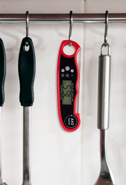 Meat Thermometer | Compact Instant-Read Kitchen Thermometer. Cooking Food Thermometer for Deep Fry BBQ Grill Smoker