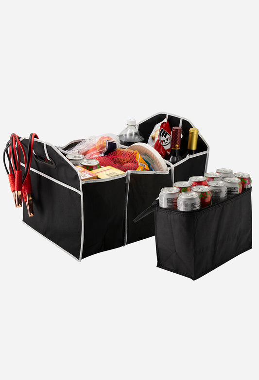 Foldable Car Trunk Organizer with Cooler