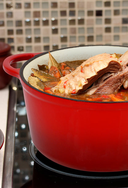 3Q Enameled Cast Iron Dutch Oven