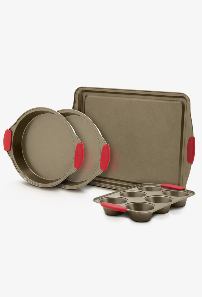 Bakeware Set with Silicone Grip Handles 4 Pieces Set