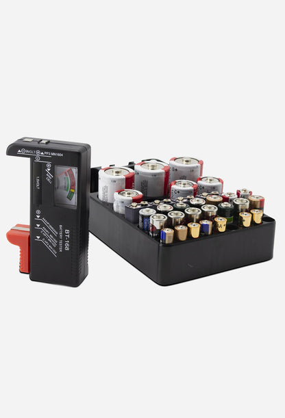Universal Battery Tester and Organizer
