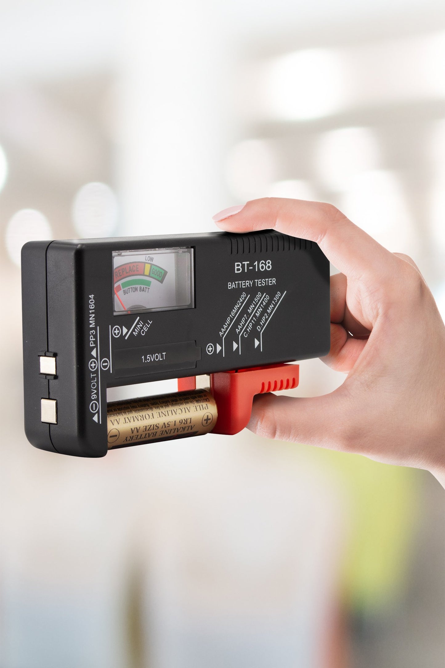 Universal Battery Tester and Organizer