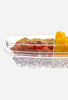 Appetizer Serving Tray on Ice with Lid | Shrimp Cocktail Chilled Bowl with Ice Compartment for Parties, Clear