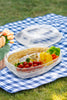 Appetizer Serving Tray on Ice with Lid | Shrimp Cocktail Chilled Bowl with Ice Compartment for Parties, Clear