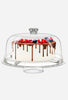 Eternal Kitchen Ideas Acrylic Cake Stand Serving Platter with Dome, 12” Clear