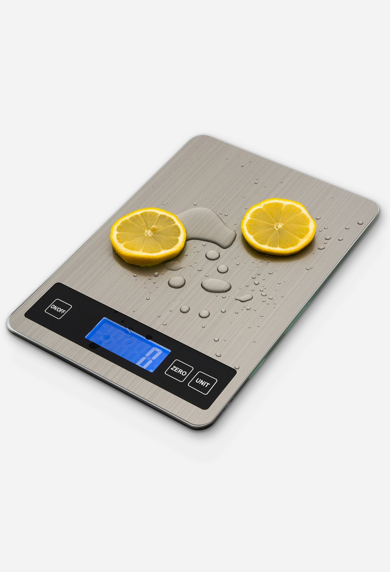 Kitchen Scale for Food with Tare Function Weight Grams and Ounces, 22lb Measure Limit Stainless Steel and Tempered Glass