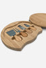 10" Bamboo Cheese Board with Knife Set