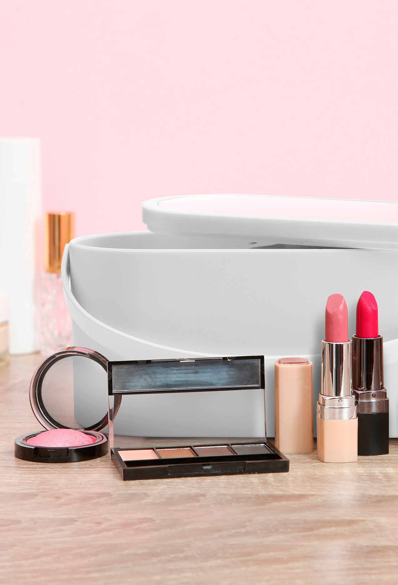 LED Organizer Box with Mirror