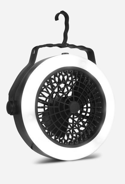 Rechargeable Camping Fan with Led Light