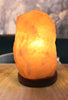 Natural Glow Himalayan Salt Lamp with Wood Base and Dimmer Switch,  7” Pink Crystal